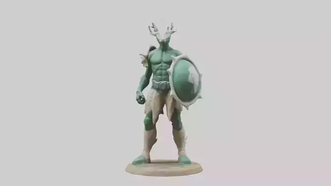 Earth Defender Sculpture model
