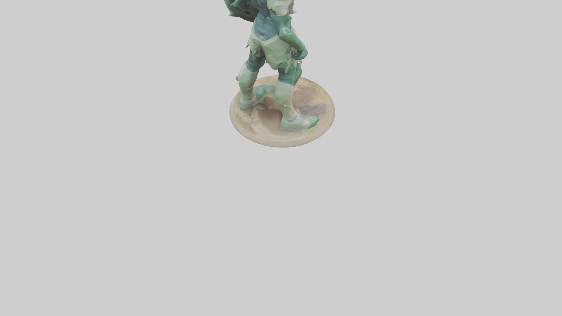 Earth Defender Sculpture model 3D model_8
