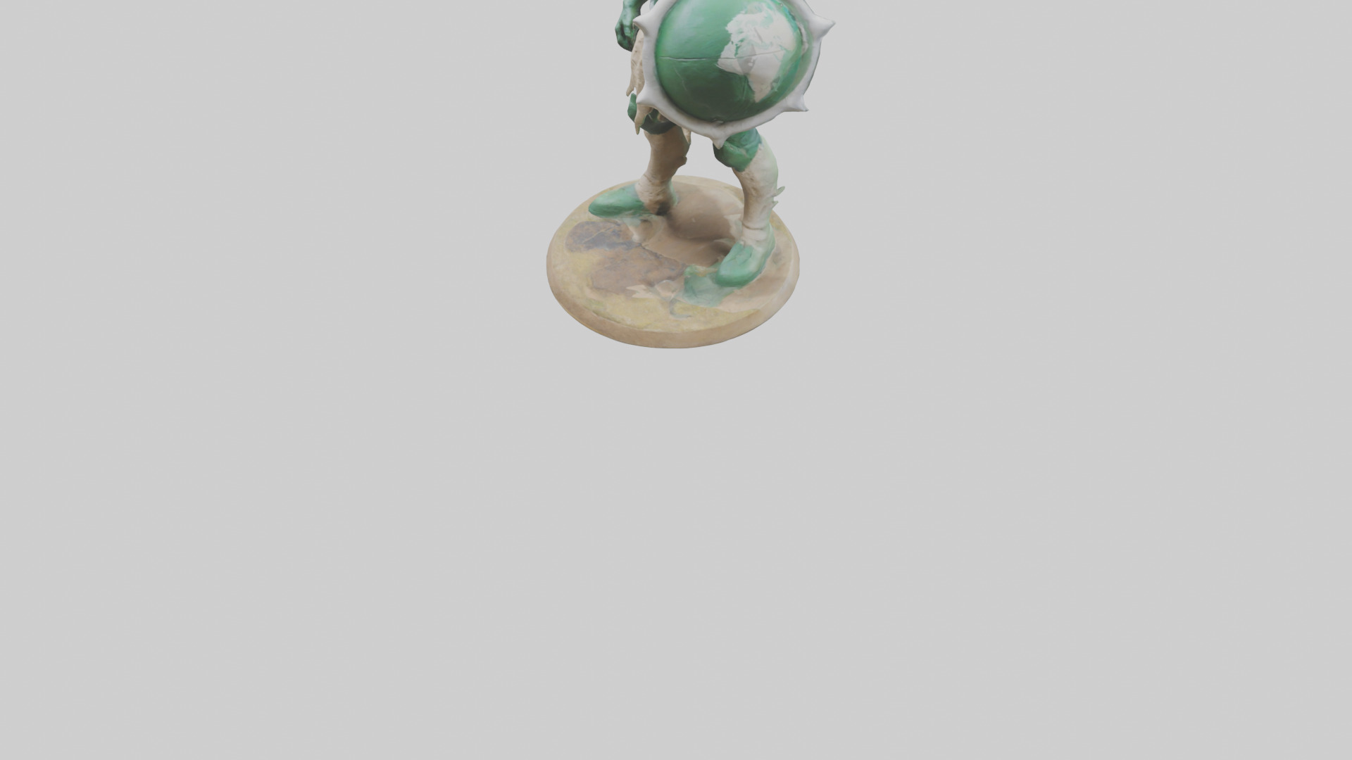 Earth Defender Sculpture model 3D model_9