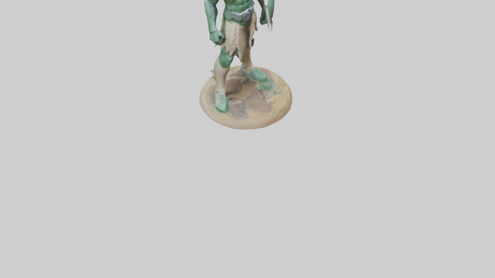 Earth Defender Sculpture model 3D model_10