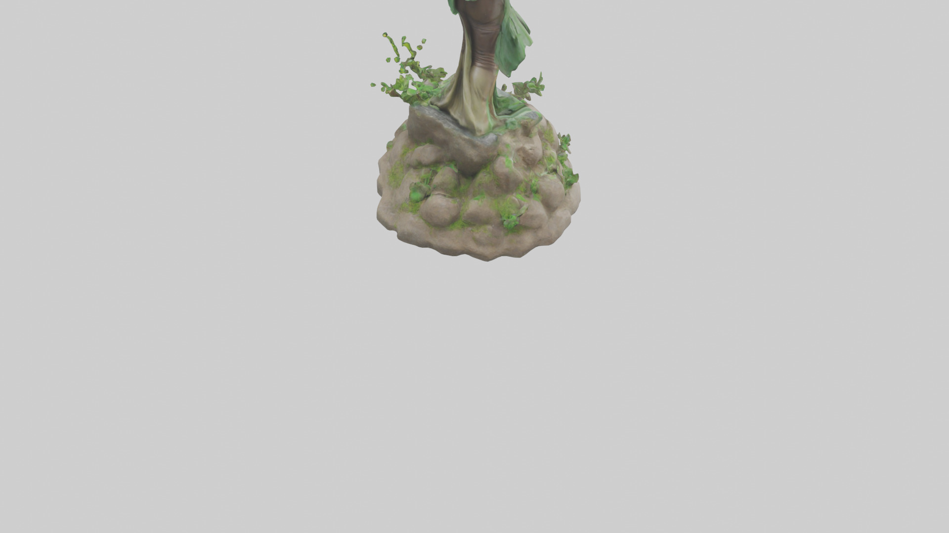 Earth Restoration Hero Statue model 3D model_5