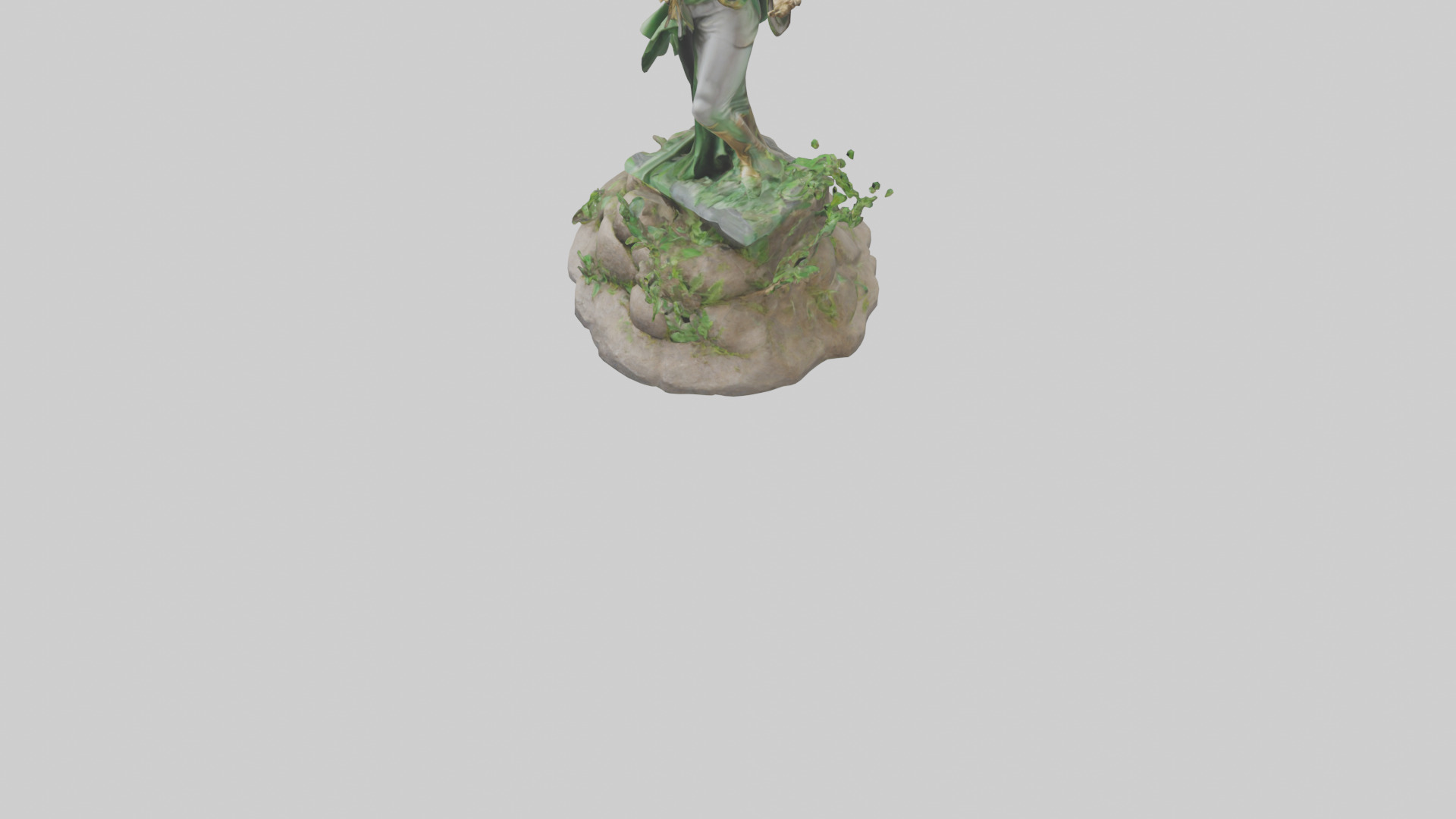 Earth Restoration Hero Statue model 3D model_6