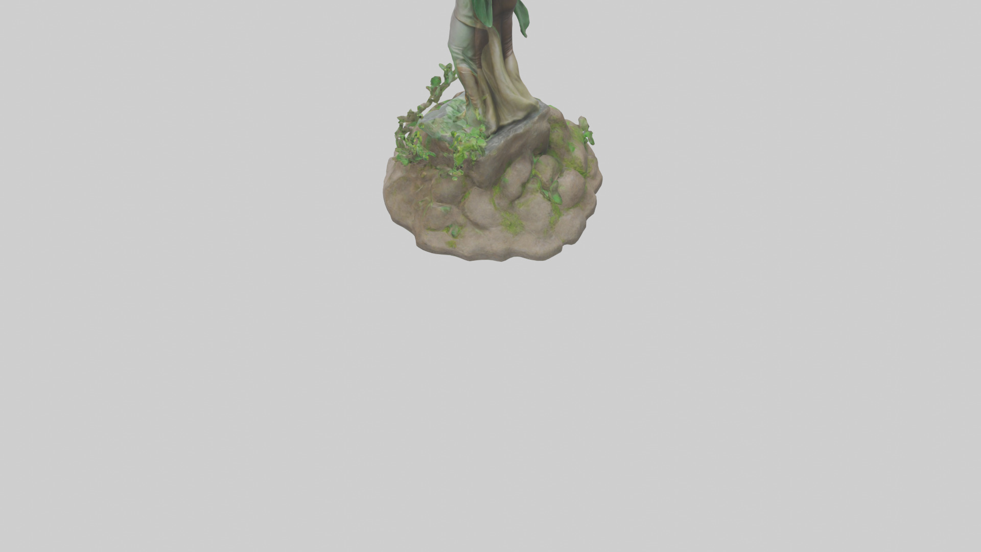 Earth Restoration Hero Statue model 3D model_4