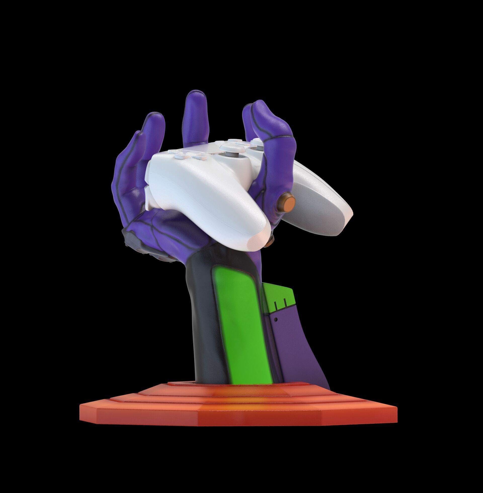 Evangelion 01 Hand Wall Display Hanger Controller Stand Holder 3D print model_24