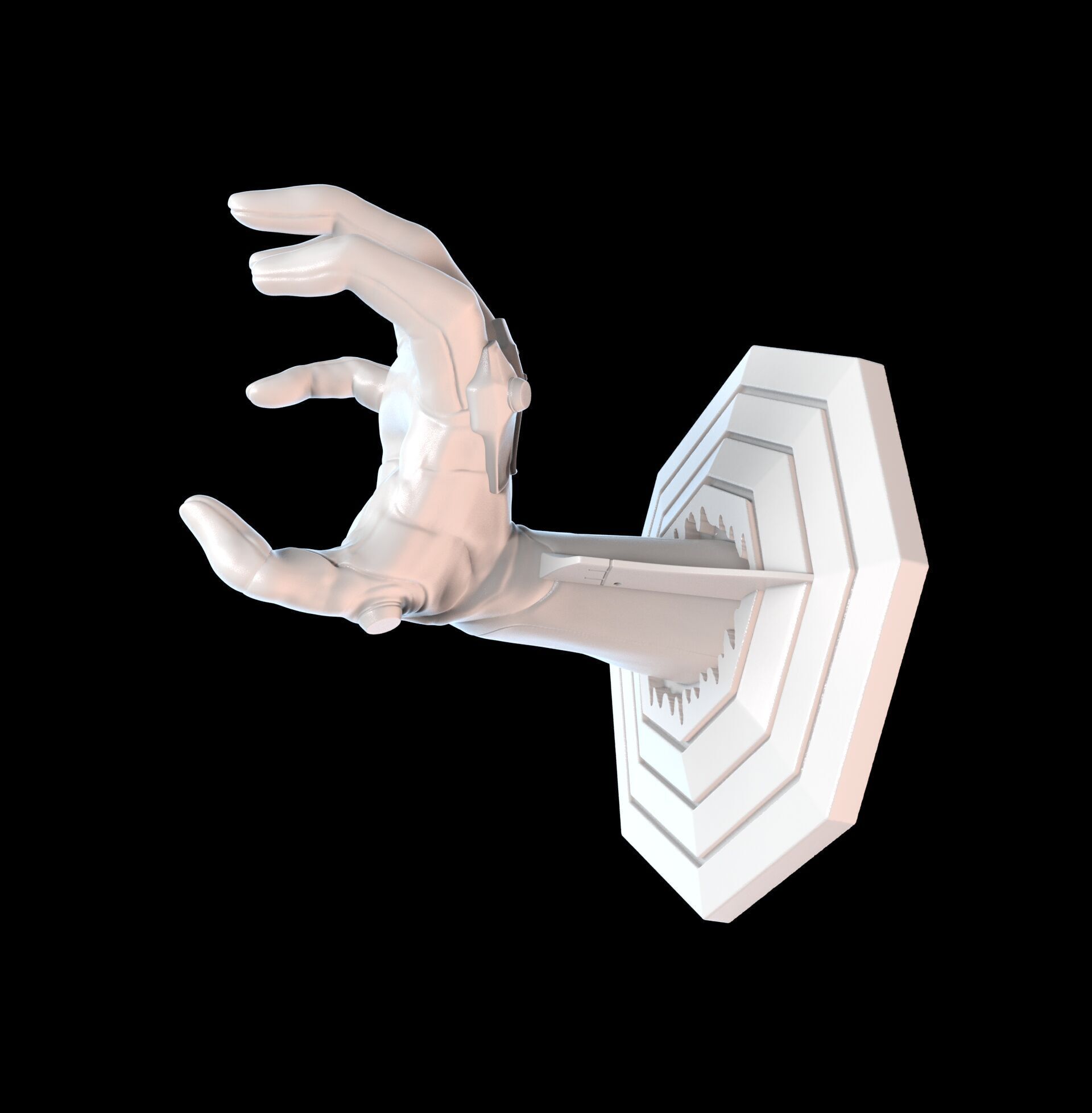 Evangelion 01 Hand Wall Display Hanger Controller Stand Holder 3D print model_6