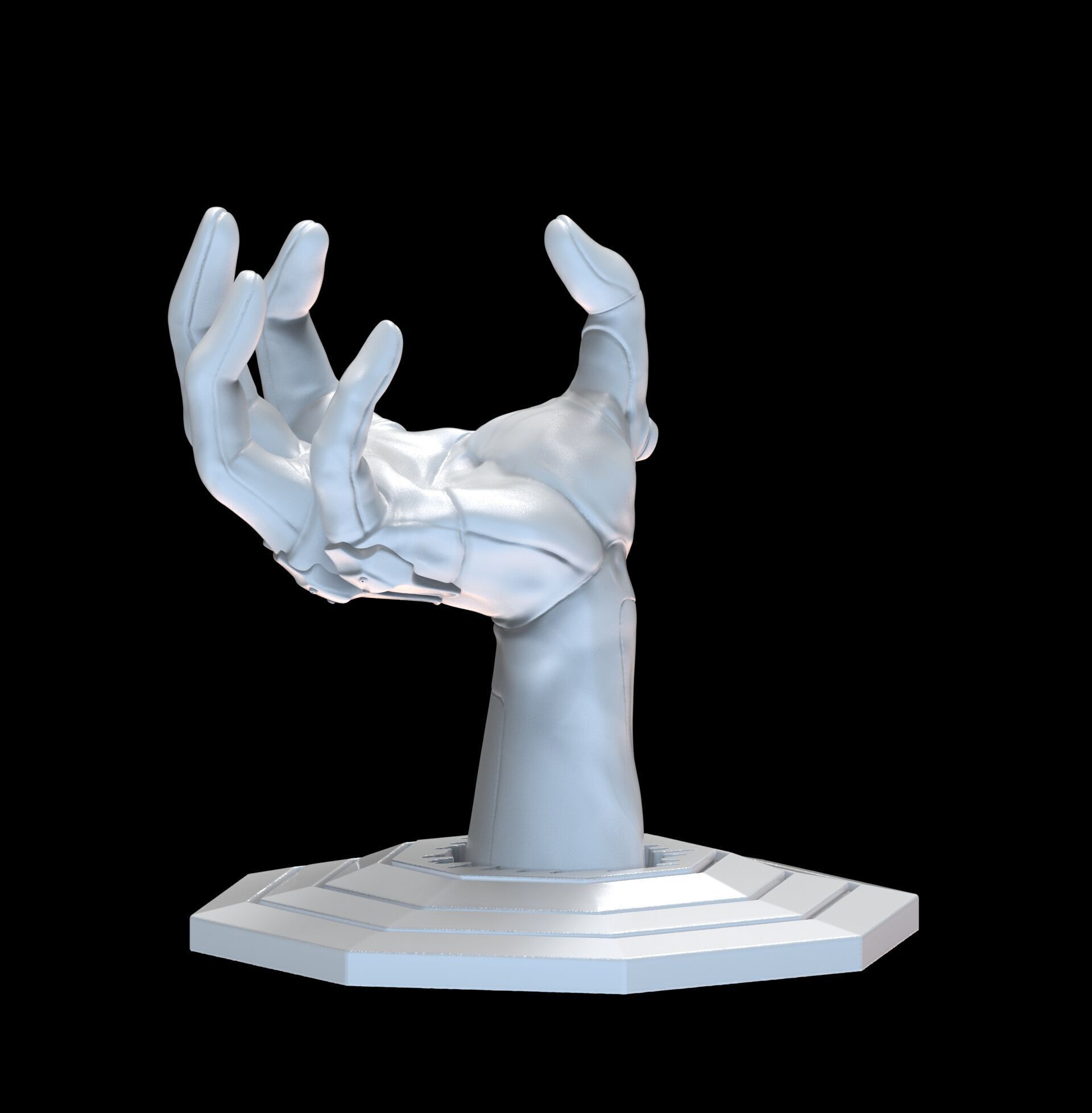 Evangelion 01 Hand Wall Display Hanger Controller Stand Holder 3D print model_33