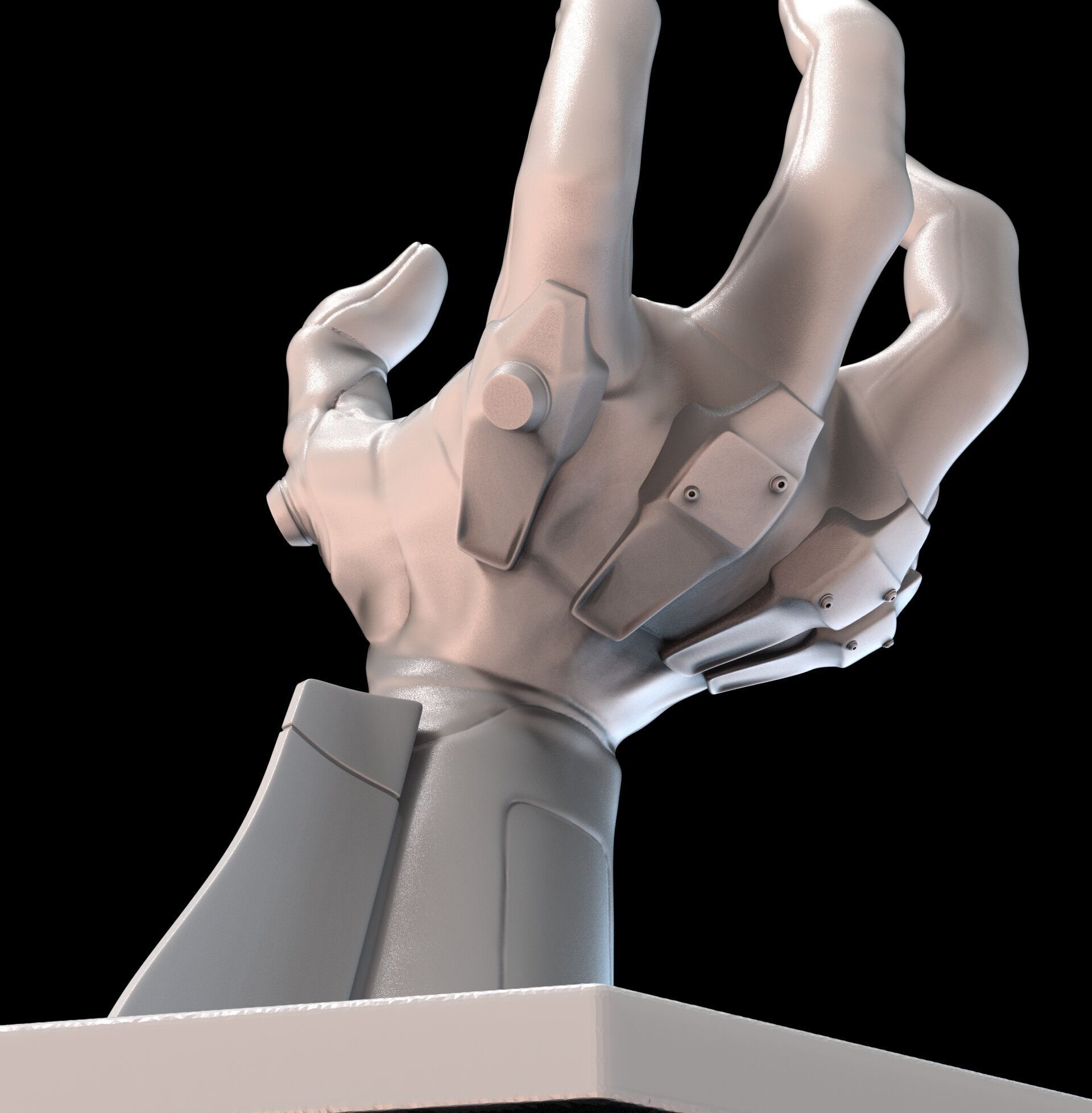 Evangelion 01 Hand Wall Display Hanger Controller Stand Holder 3D print model_7