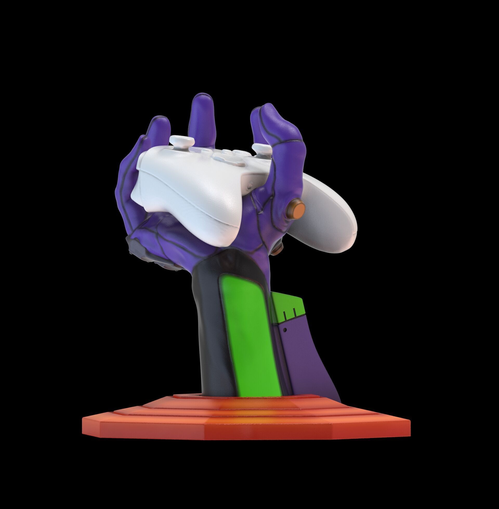 Evangelion 01 Hand Wall Display Hanger Controller Stand Holder 3D print model_20