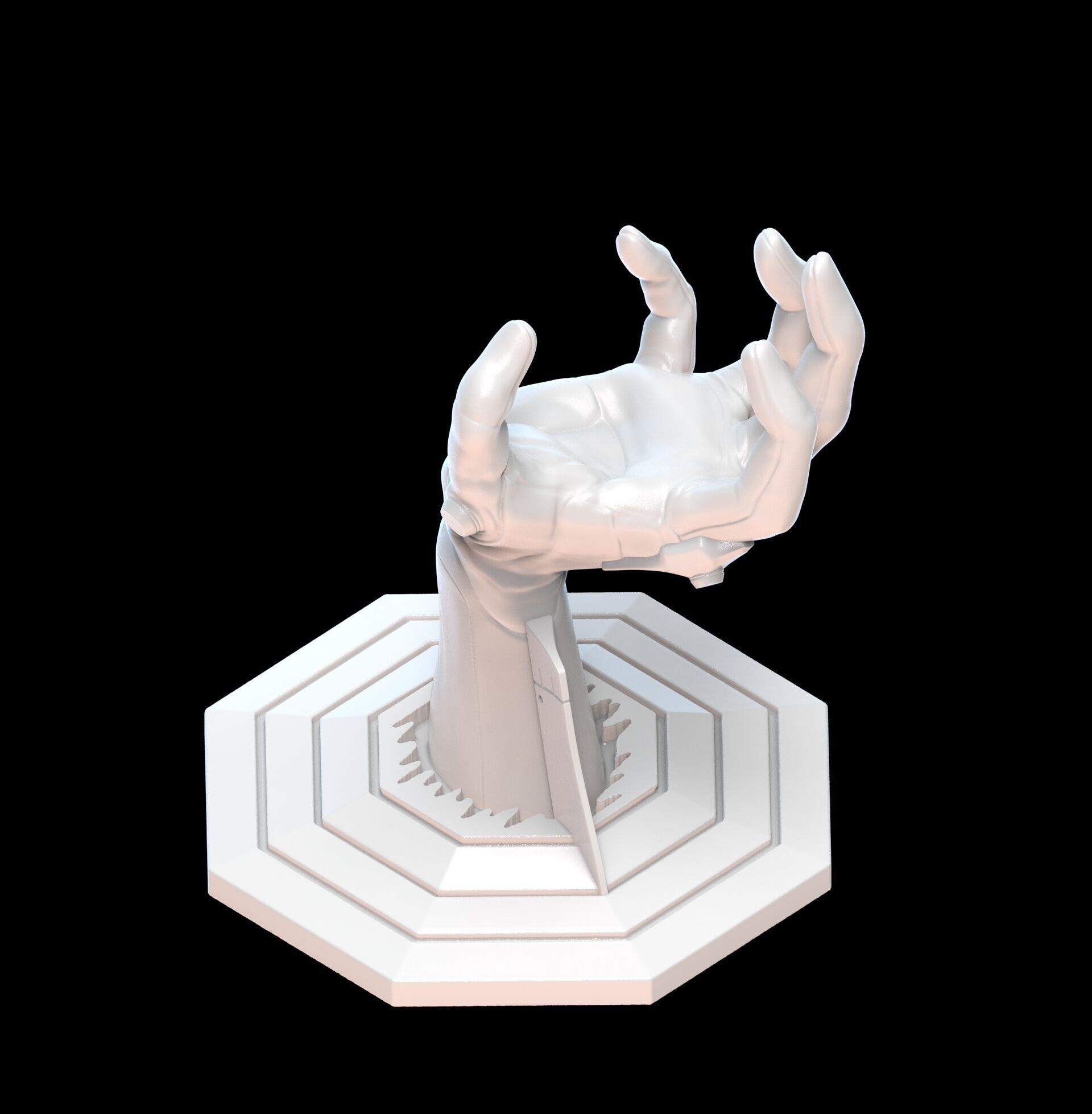 Evangelion 01 Hand Wall Display Hanger Controller Stand Holder 3D print model_30