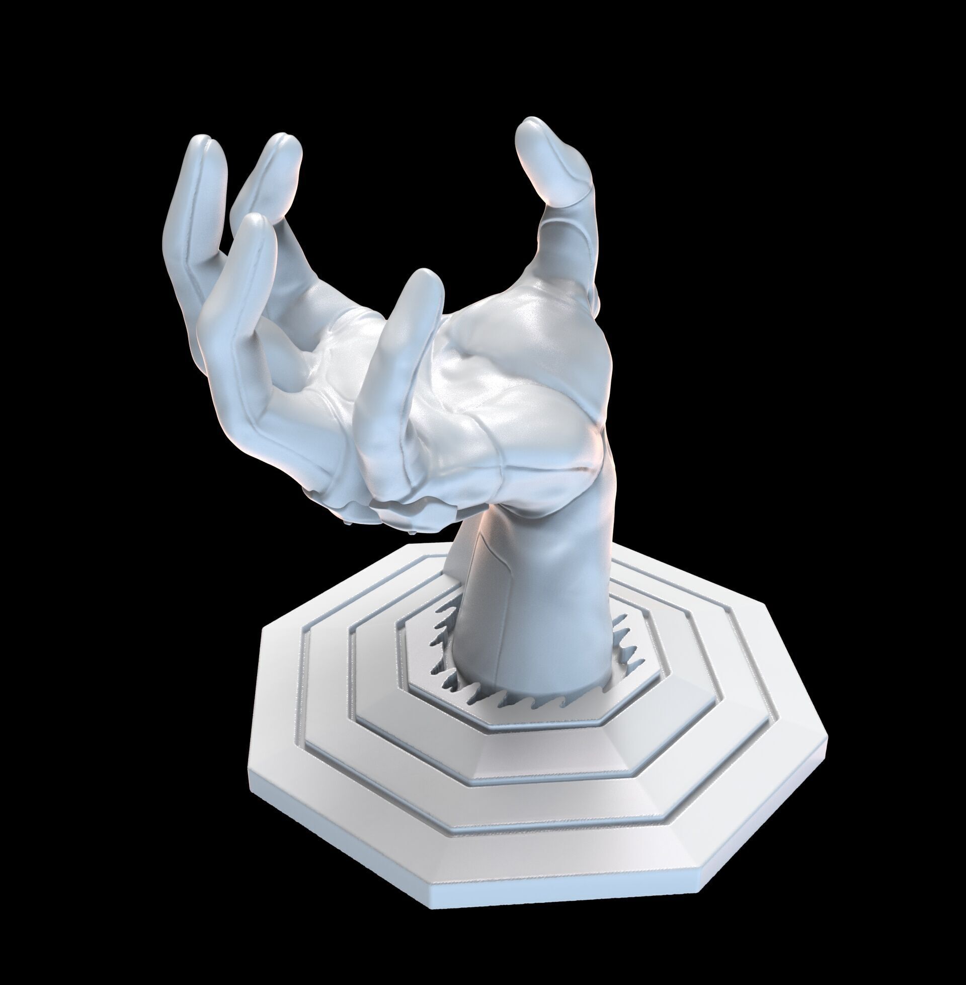 Evangelion 01 Hand Wall Display Hanger Controller Stand Holder 3D print model_34