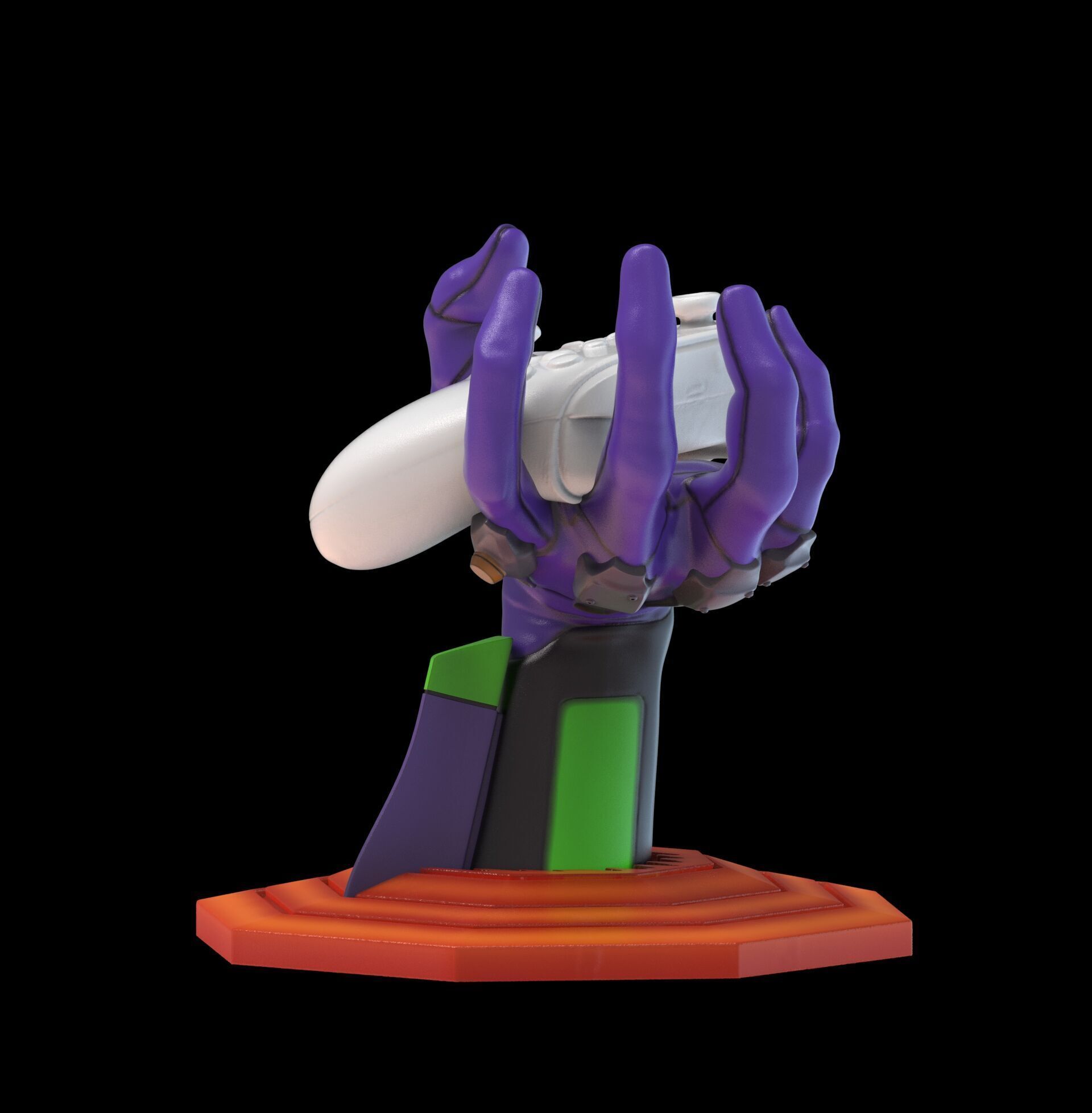 Evangelion 01 Hand Wall Display Hanger Controller Stand Holder 3D print model_22