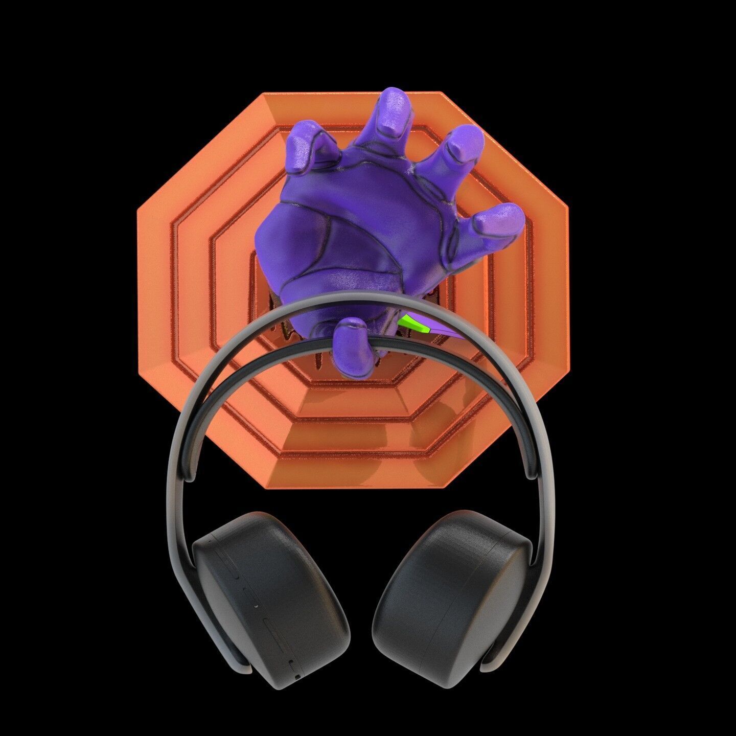 Evangelion 01 Hand Wall Display Hanger Controller Stand Holder 3D print model_5