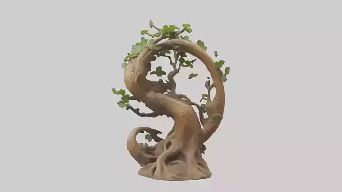 Earth Root Sculpture statue model