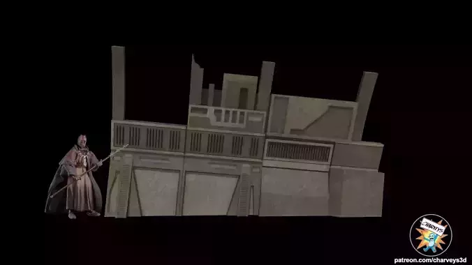 Star Wars Dune Sea Wreckage for 4 and 6 inch action figures