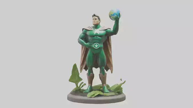 EarthFriendly Hero Statue model
