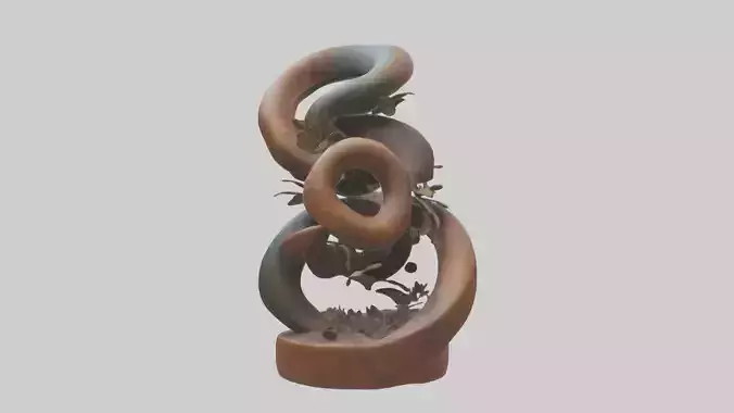 Earthly Spiral Sculpture model