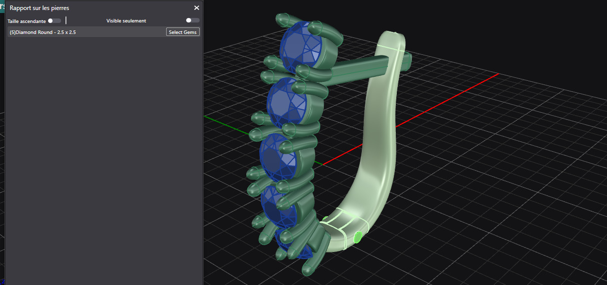 Simple earrings BO 003 3D print model_5