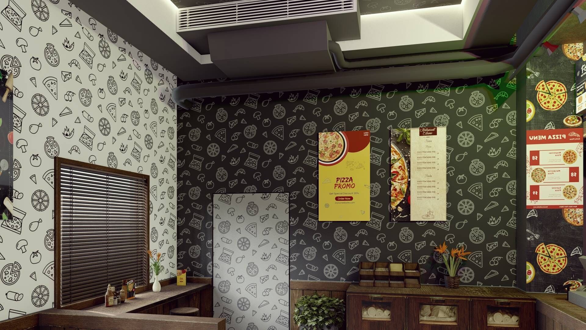 Pizza Hut 3D model_6