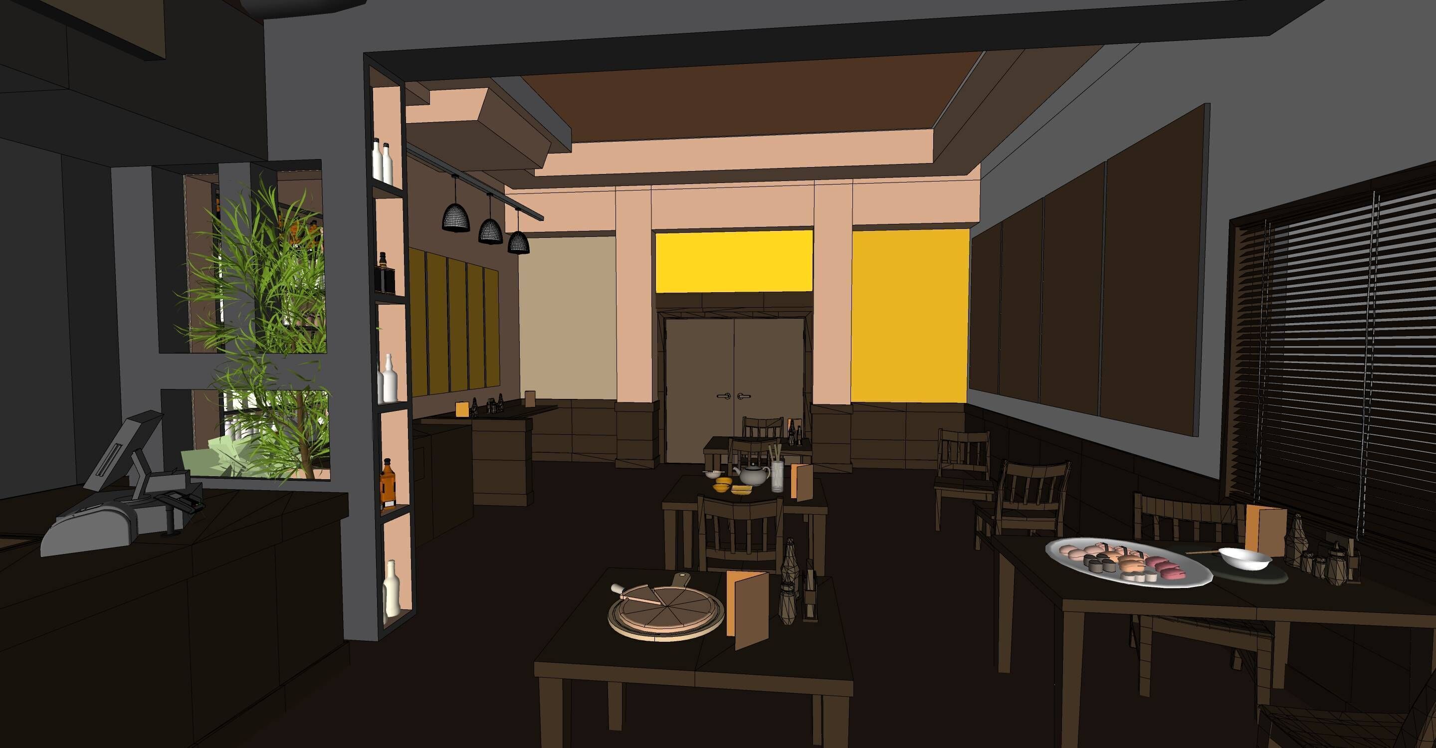 Pizza Hut 3D model_11