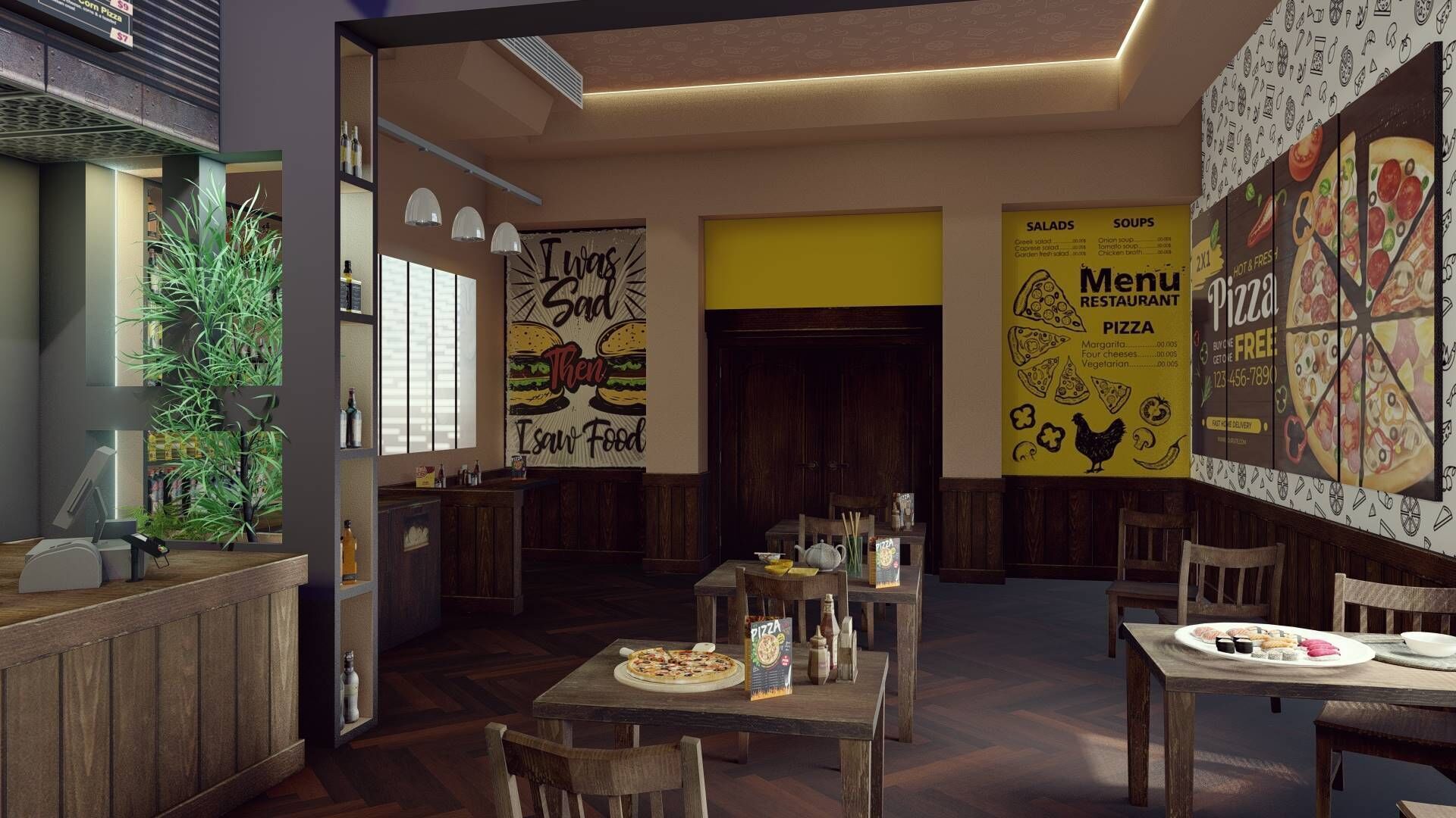 Pizza Hut 3D model_7