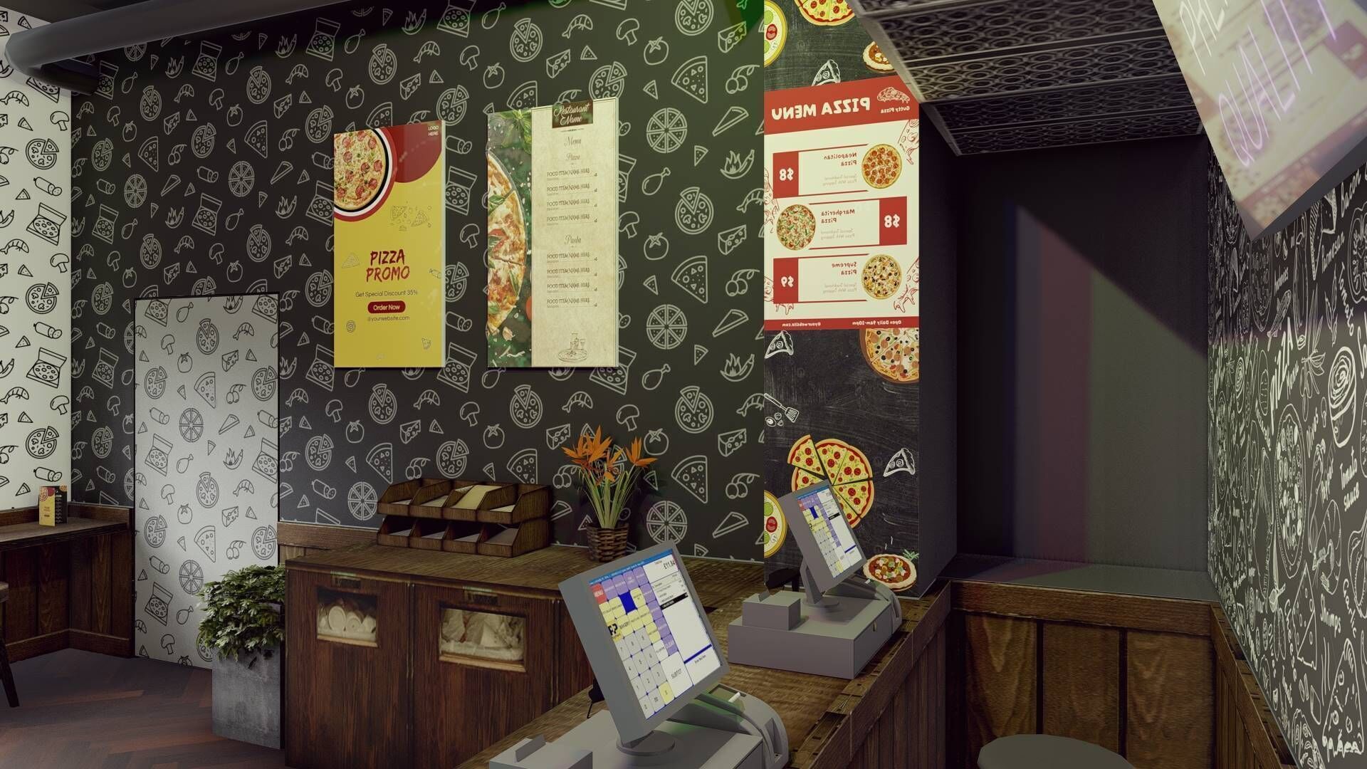 Pizza Hut 3D model_8