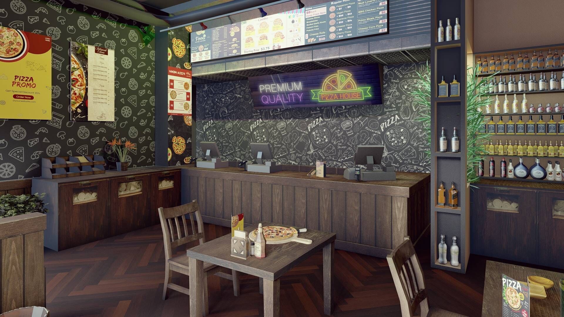 Pizza Hut 3D model_2