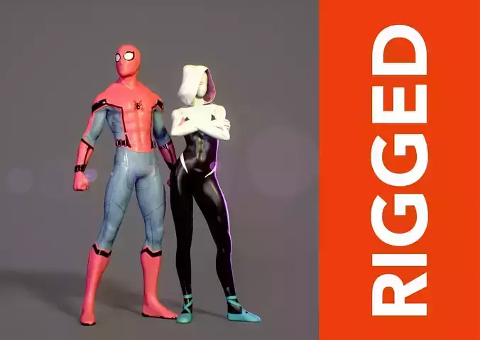 Web-Slingers 3D Model Collection