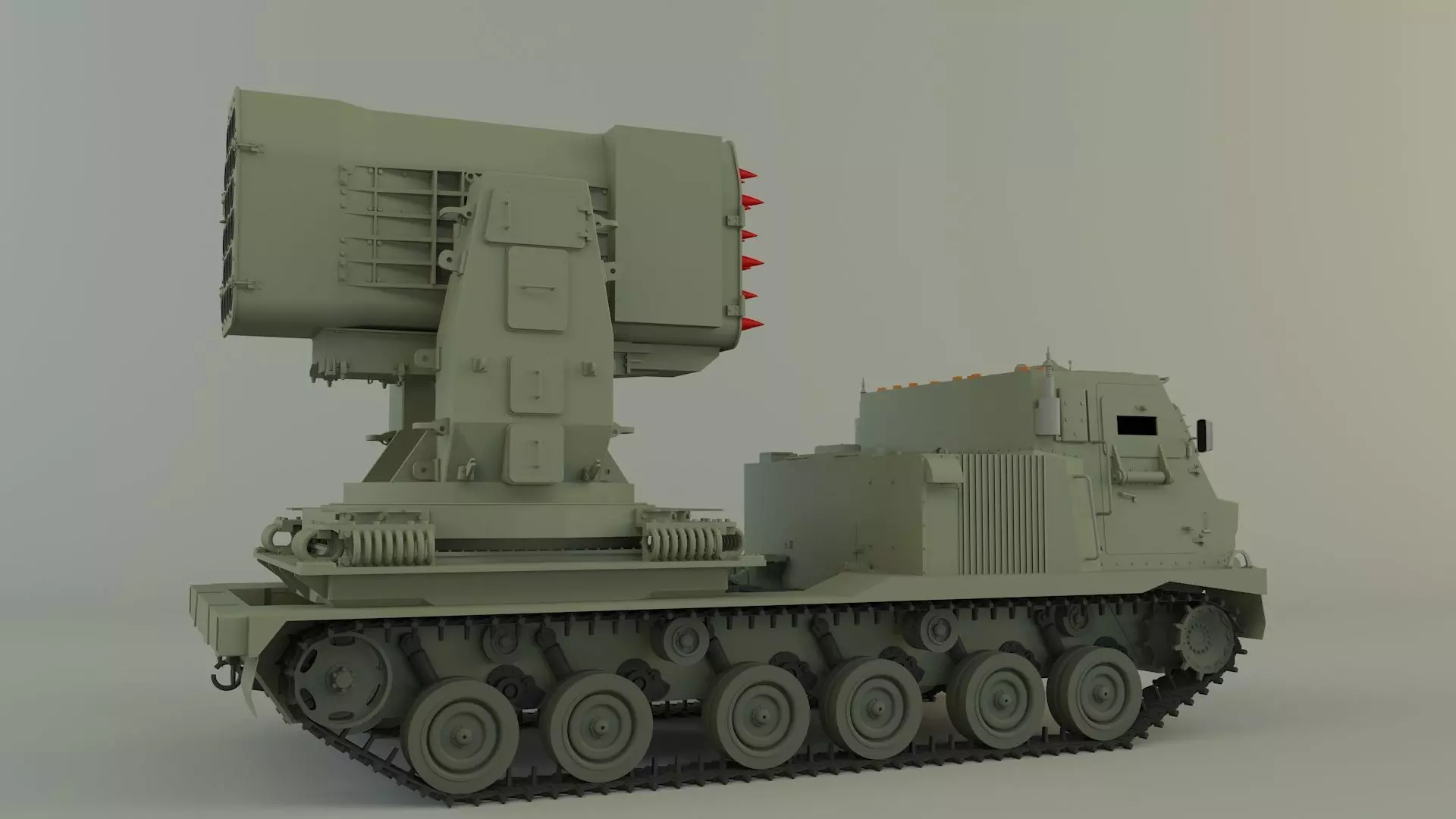 Military Russian Missle Luncher vehicle 3D model