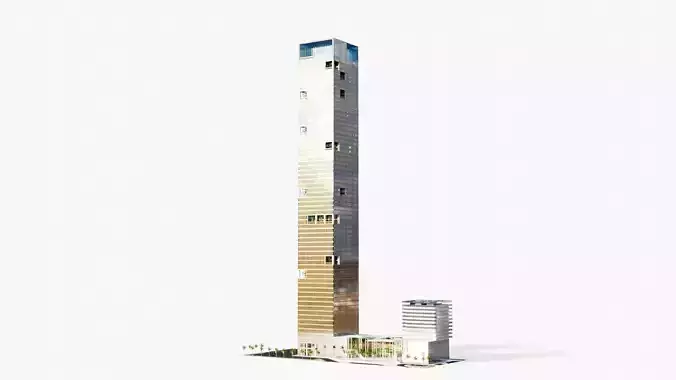 Rafal living tower - Saudi arabia 3D model