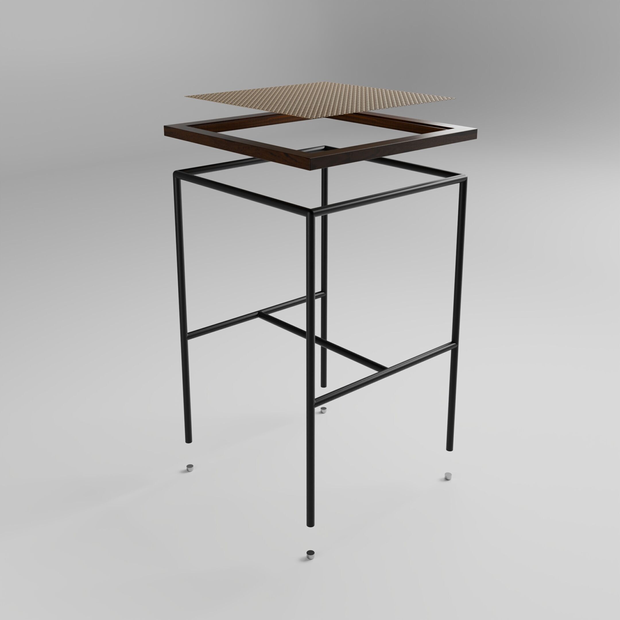 Stool Banco Bar GB - Geraldo de Barros 3D model_3