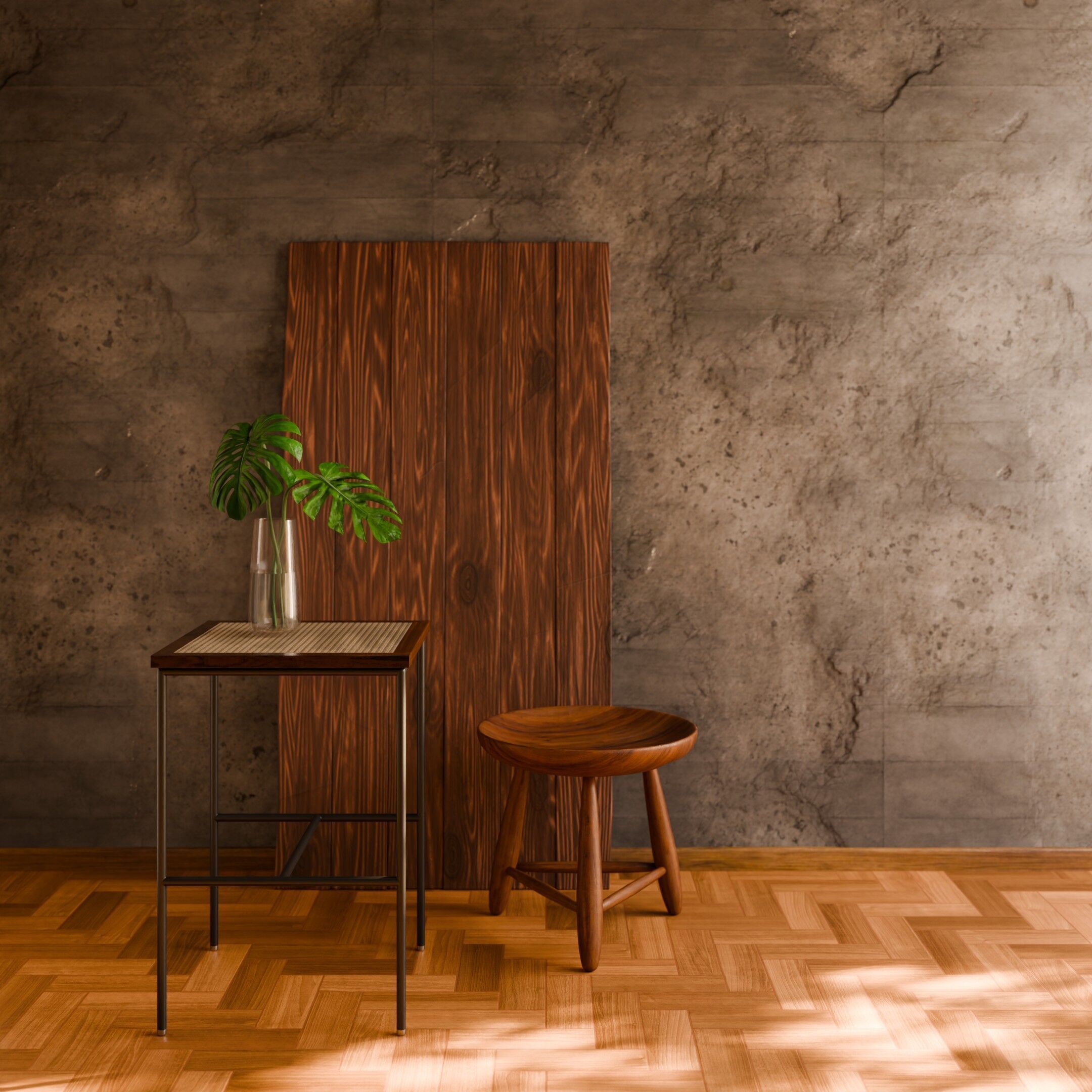 Stool Banco Bar GB - Geraldo de Barros 3D model_5