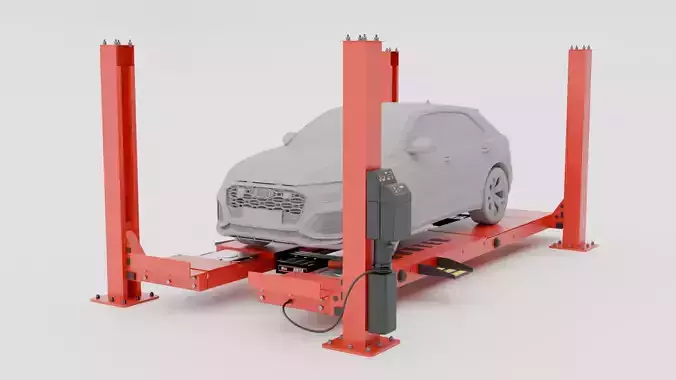 Car Lift Hunter L451 Model 3D model