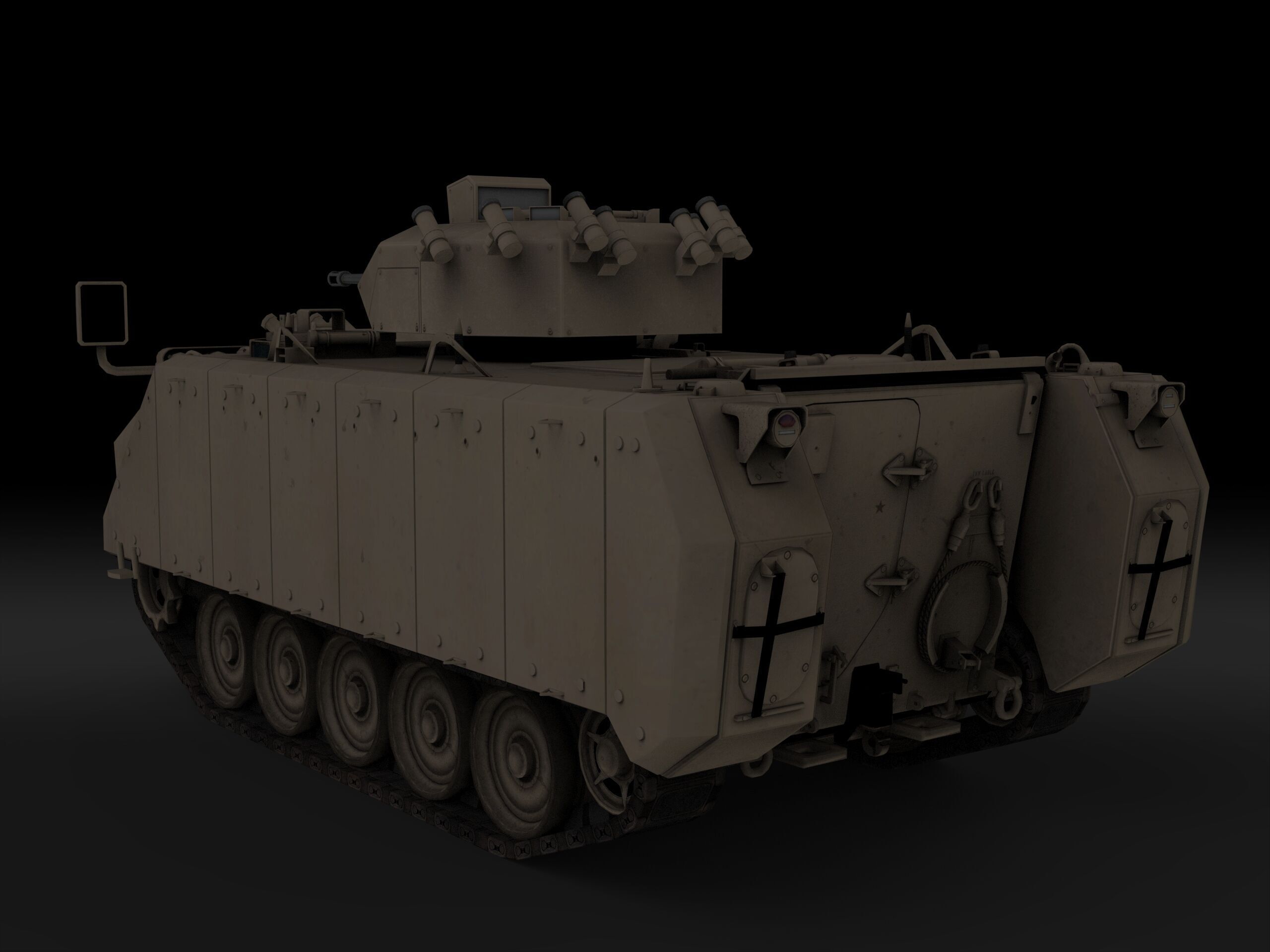 FNSS M113A4 Low-poly 3D model_5