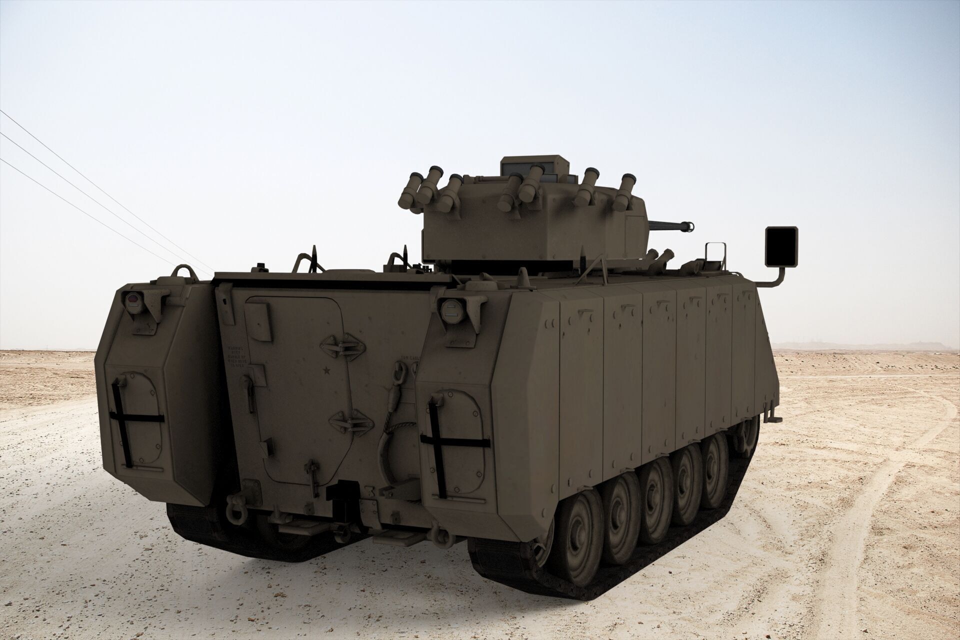 FNSS M113A4 Low-poly 3D model_7