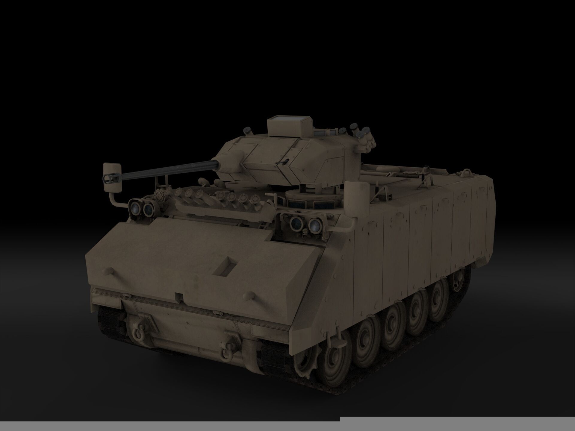 FNSS M113A4 Low-poly 3D model_4