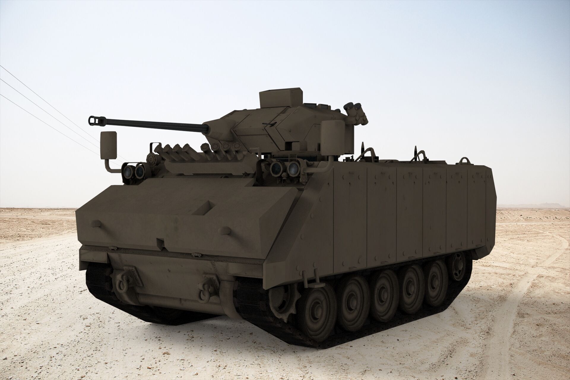 FNSS M113A4 Low-poly 3D model_6