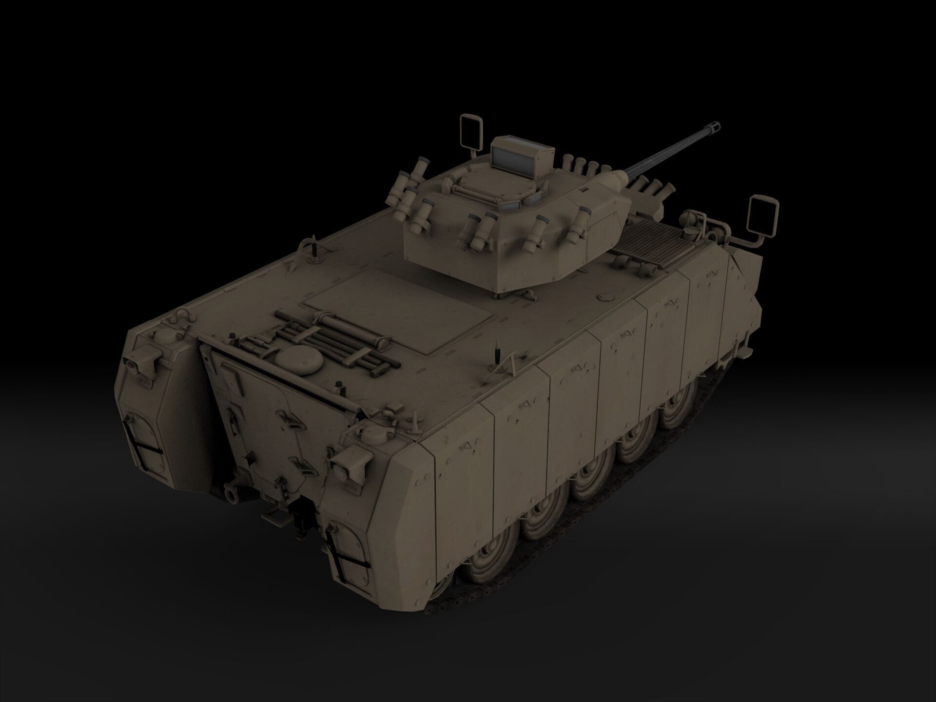 FNSS M113A4 Low-poly 3D model_2