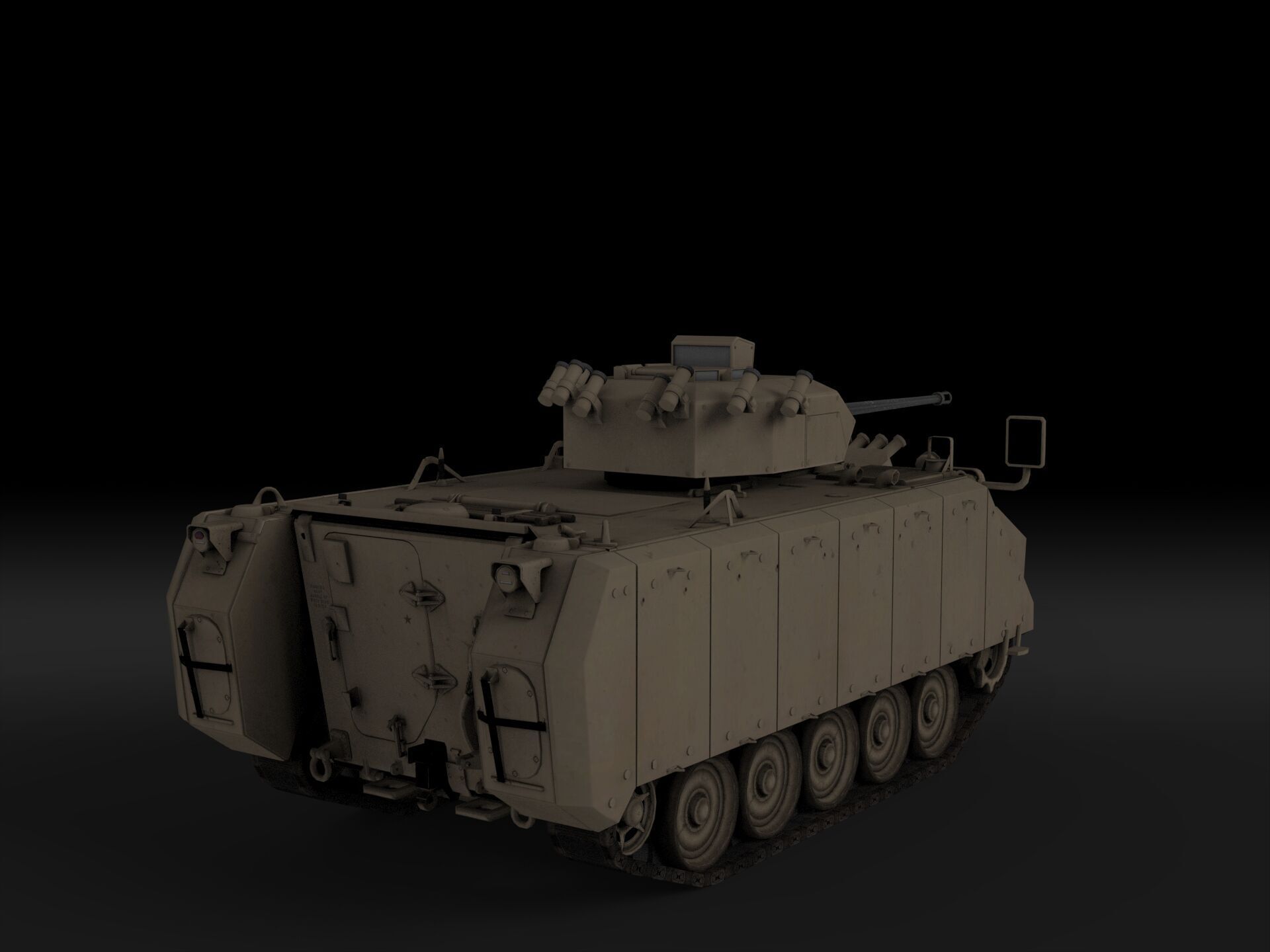 FNSS M113A4 Low-poly 3D model_3