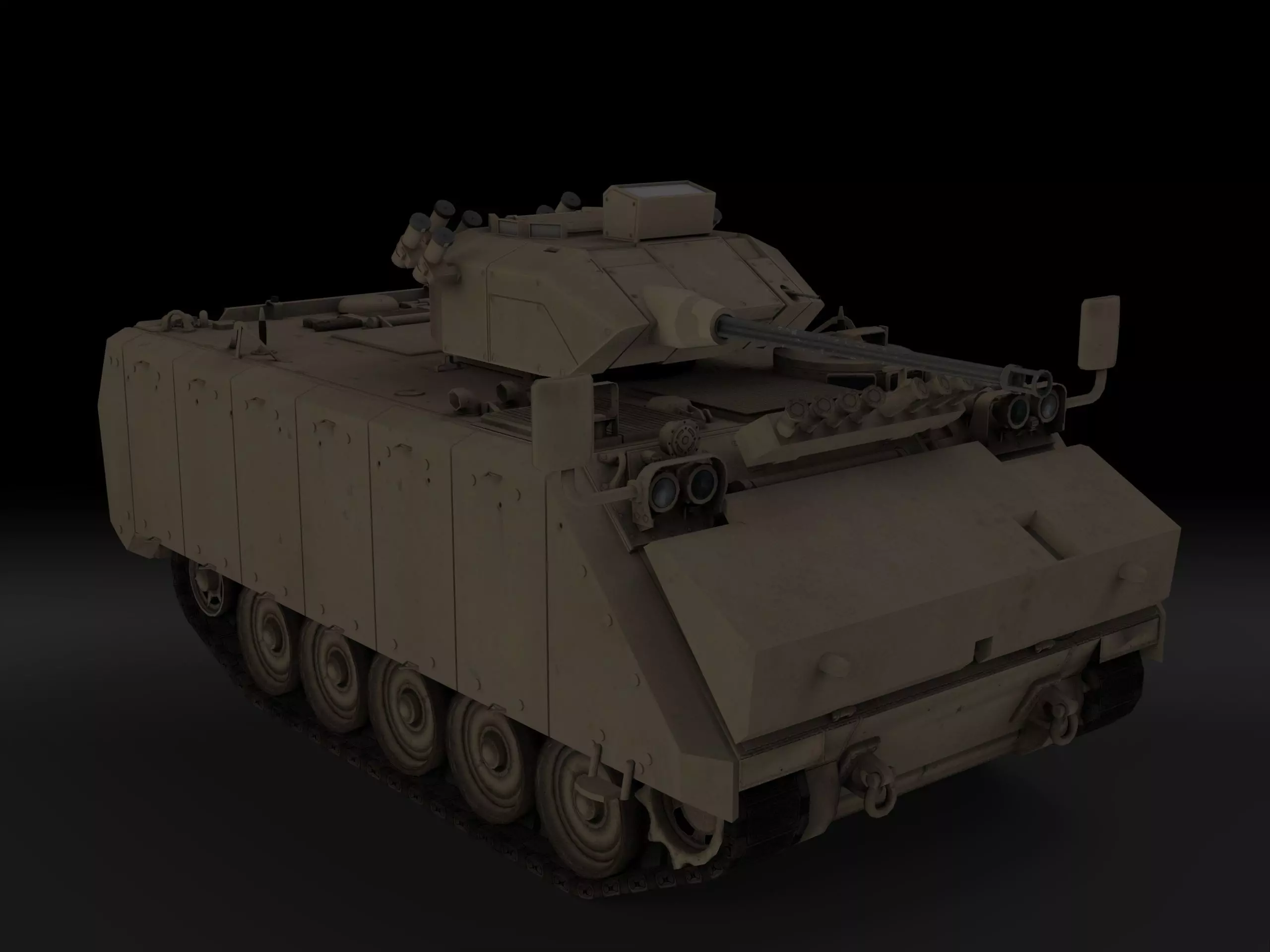 FNSS M113A4 Low-poly 3D model_0