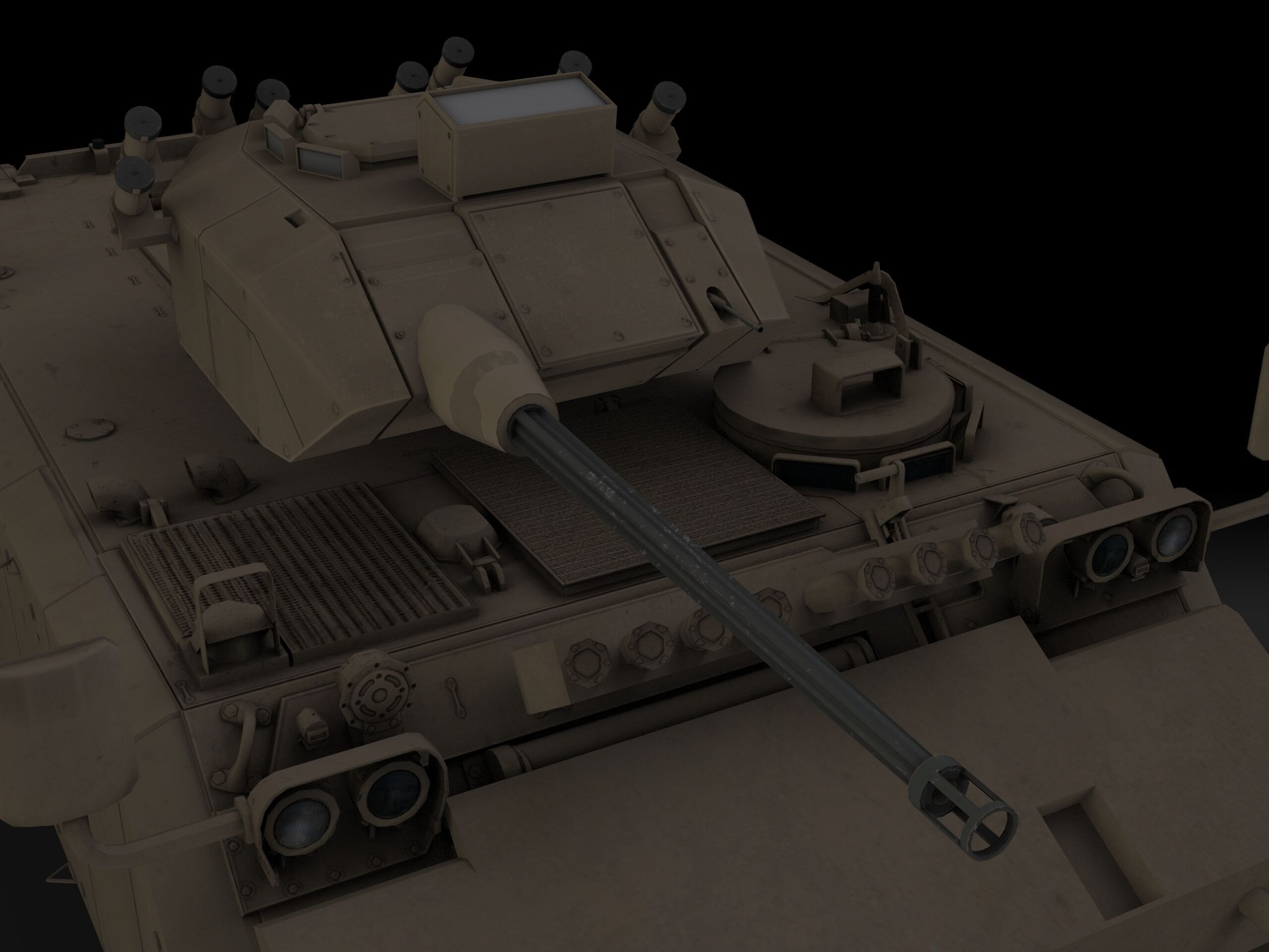 FNSS M113A4 Low-poly 3D model_1