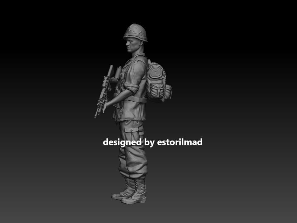 AMERICAN SOLDIER V1 3D print model_1