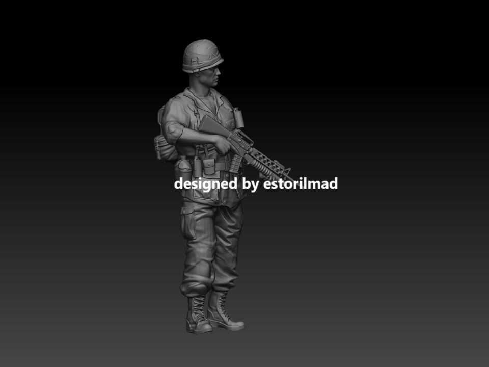 AMERICAN SOLDIER V1 3D print model_2