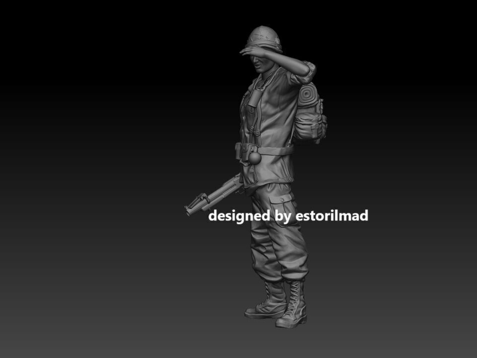 AMERICAN SOLDIER V4 3D print model_2