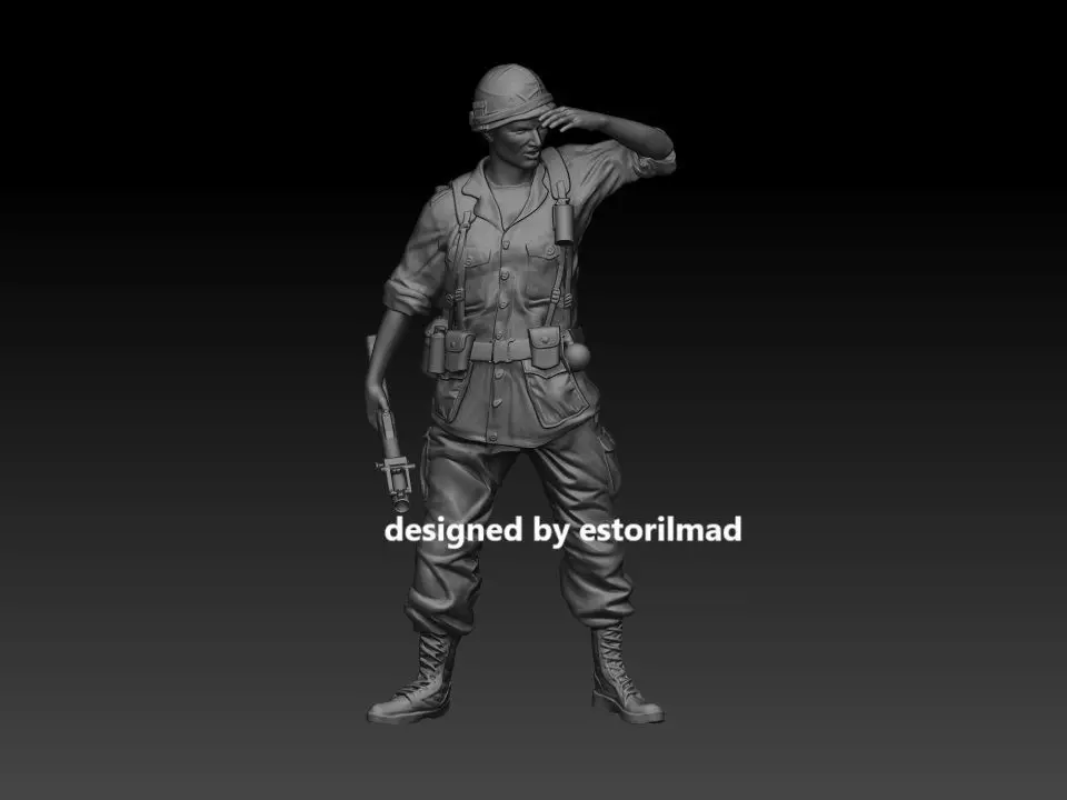 AMERICAN SOLDIER V4 3D print model_0
