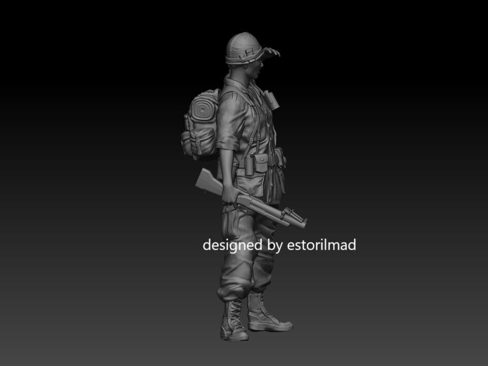AMERICAN SOLDIER V4 3D print model_1