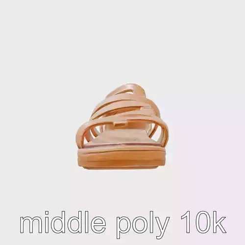 Gladiator Sandals with Multi-layered Straps and Wooden Sole