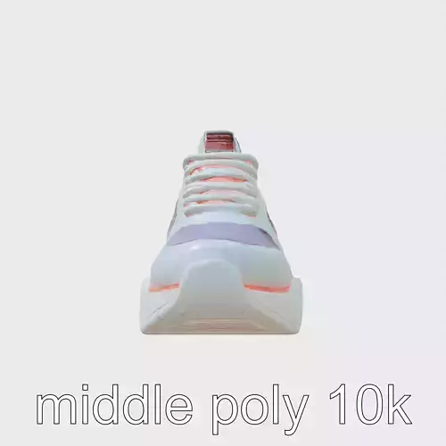 Futuristic Sneakers with Transparent Elements and LED Lighting