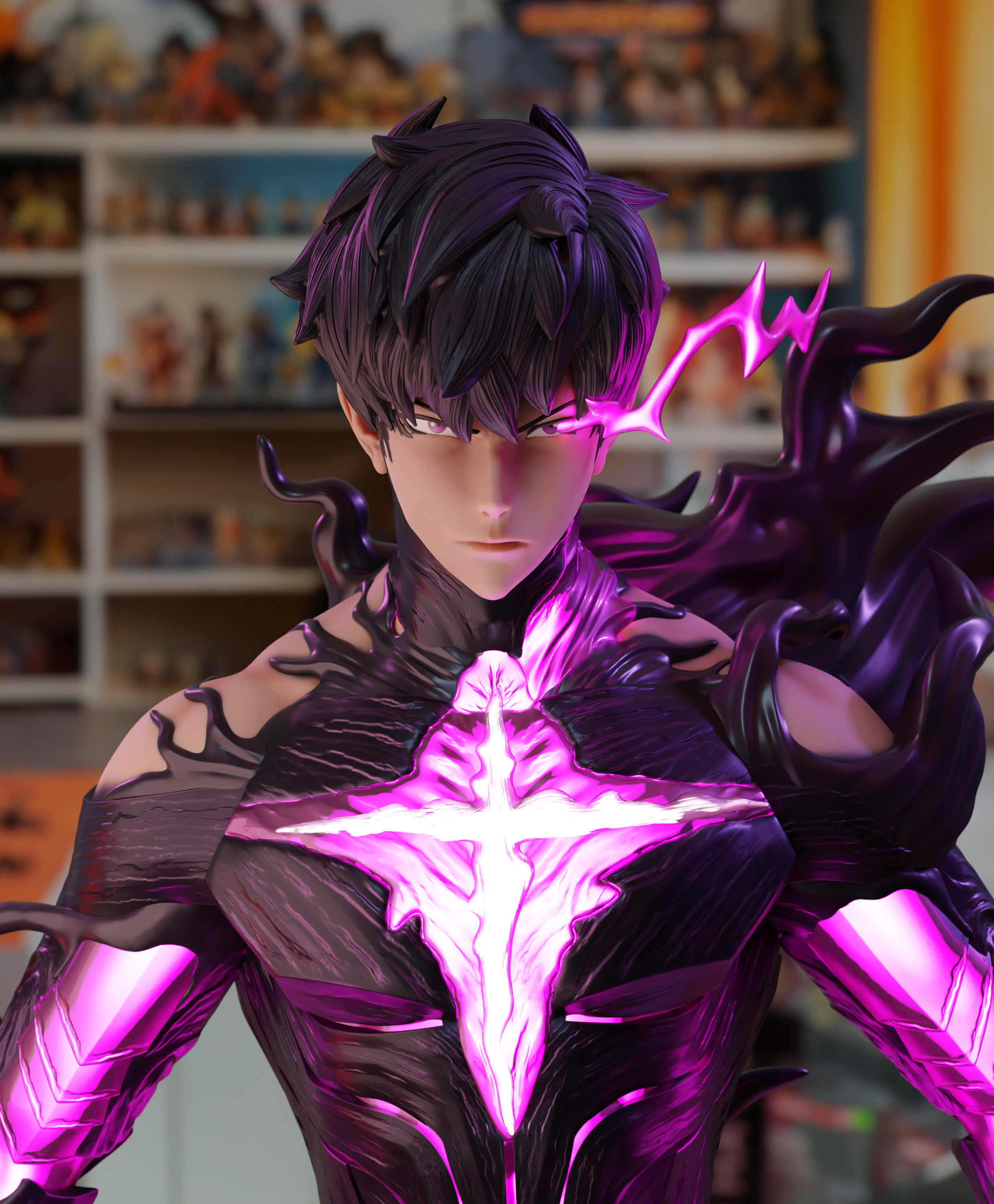 Sung Jin-Woo Shadow Monarch - Solo Leveling 3D print model_5