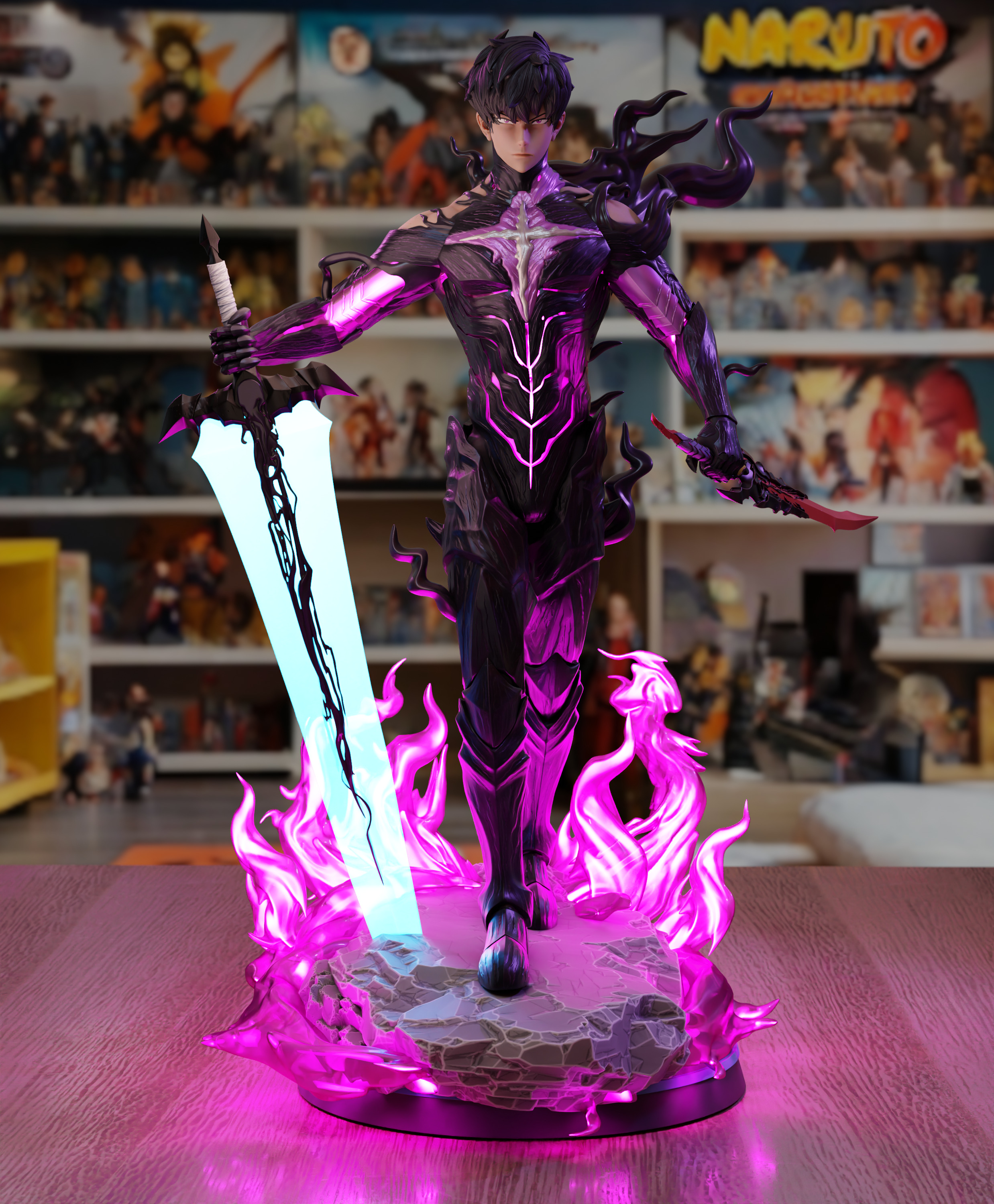 Sung Jin-Woo Shadow Monarch - Solo Leveling 3D print model_8