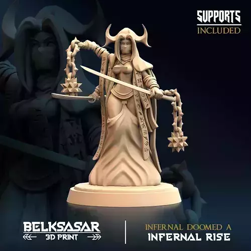 Infernal Doomed A Nude 3D print model